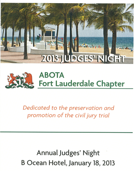 2013 Judges' Night
