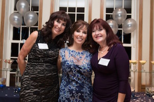 Guests celebrating with the attorney