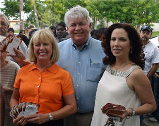 Barbara Sunshine, Bruce Weihe and Diana Santa Maria of the Broward County Bar