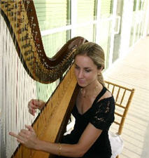 Our lovely Harpist for the Event Our lovely Harpist for the Event