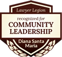 Lawyer Legion recognized for Community Leadership / Diana Santa Maria - Badge