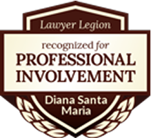 Lawyer Legion recognized for Professional Involvement / Diana Santa Maria - Badge