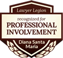 Lawyer Legion recognized for Professional Involvement / Diana Santa Maria - Badge