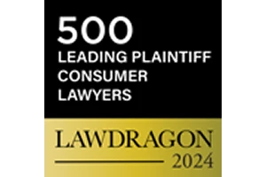 500 Leading Plaintiff Consumer Lawyers / LAWDRAGON 2024 - Badge