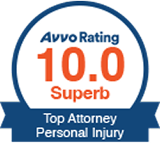 Avvo Rating 10 / Superb / Top Attorney Personal Injury - Badge