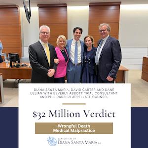 $31.9 Million verdict against Cleveland Clinic Weston for death of patient after multiple failed intubations