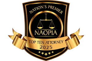 Nation's Premier NAOPIA Top Ten Attorney 2025