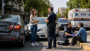 Things to do before leaving a car accident